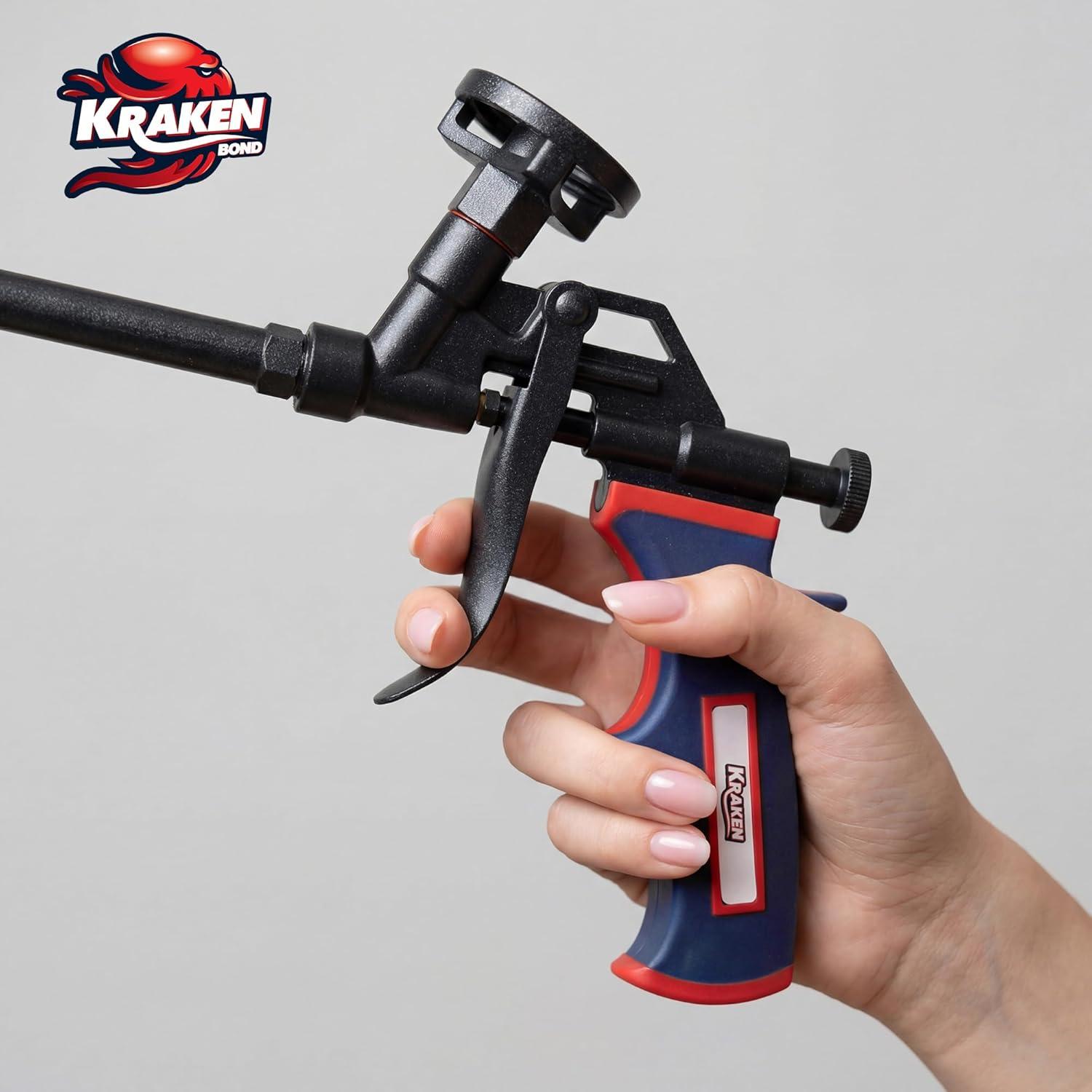 image:imageKraken Bond Black Spray Waterfall Foam Sealant 2x24oz Expanding Polyurethane Pond Foam Sealer Black UV Resistant Insulating Spray for Landscape amp Exterior Gun Use Gun Not Included 2 Pack12 Pack