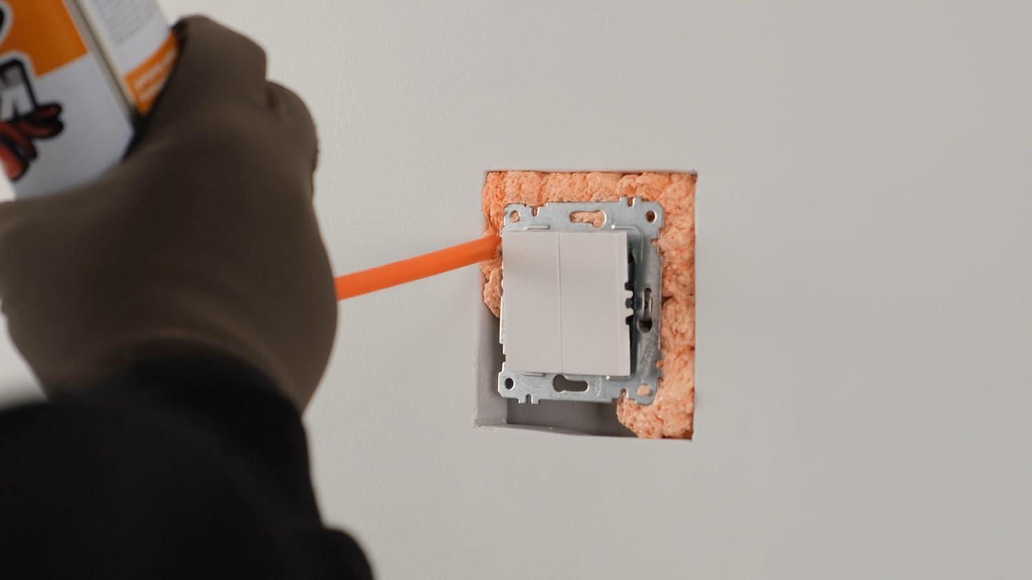 image:imageKraken Bond Extreme Orange Fire Block Foam 1x24oz Fire Rated Polyurethane Spray Foam for Gap Filling Sealing on Windows Walls Joints amp Pipes Straw Use Foam Cleaner Included 1 Pack