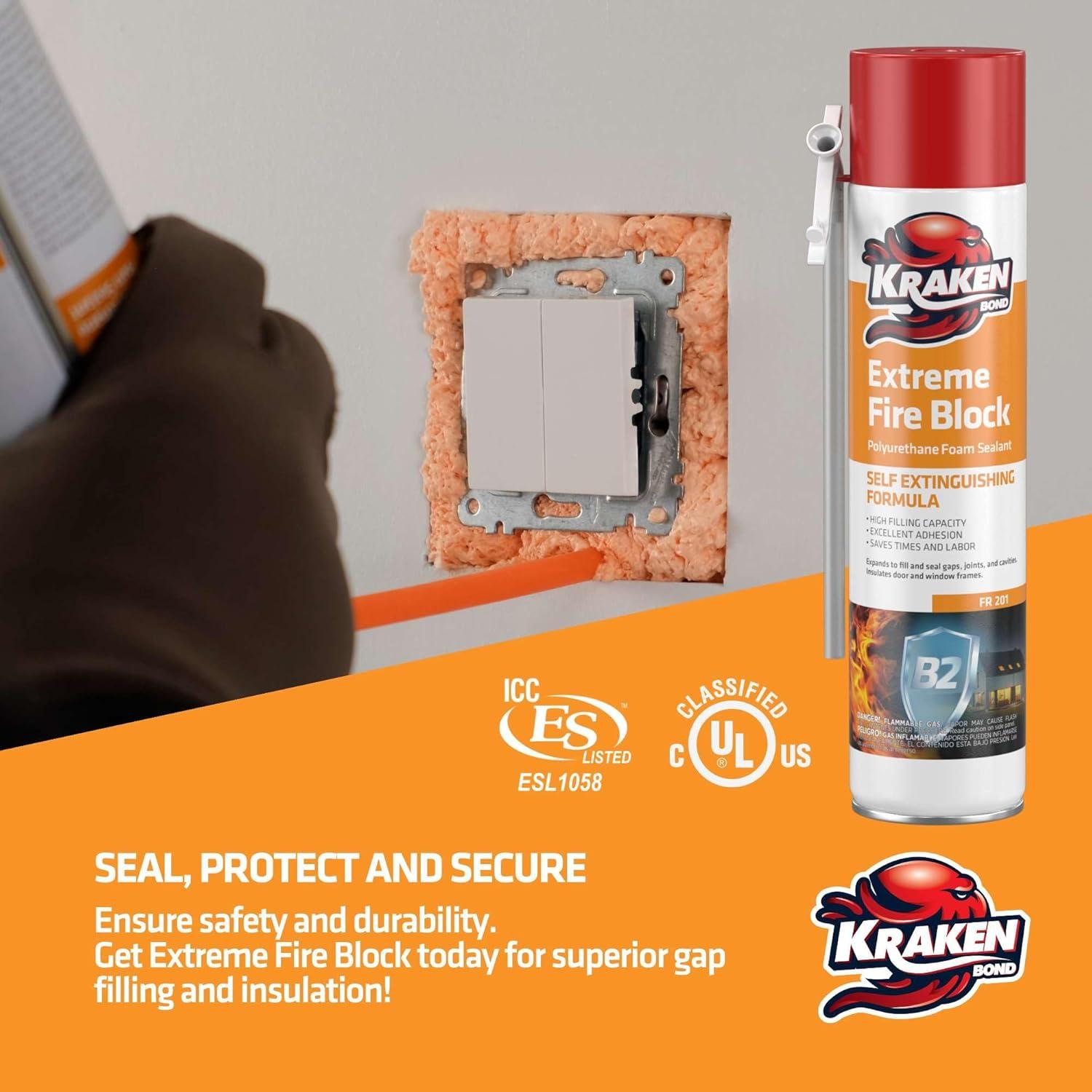 image:imageKraken Bond Gaps amp Cracks Expanding Foam Sealant 12x24oz High Expansion Polyurethane Spray Foam for Window amp Door Straw Use Waterproof High Yield Gap Filler 12 Pack48