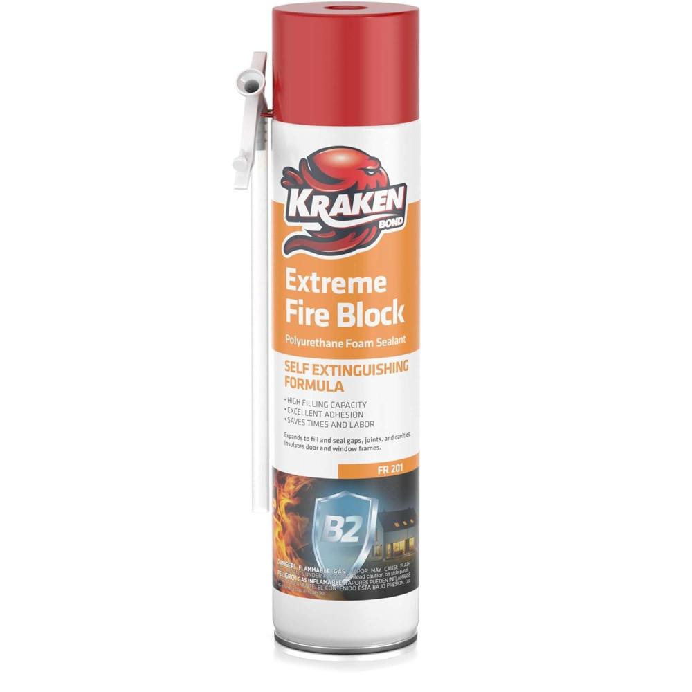 image:imageKraken Bond Gaps amp Cracks Expanding Foam Sealant 12x24oz High Expansion Polyurethane Spray Foam for Window amp Door Straw Use Waterproof High Yield Gap Filler 12 Pack1