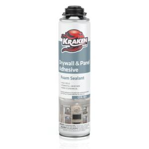 image:imageKRAKEN BOND Drywall amp Panel Adhesive Foam  12x24oz HeavyDuty FastCuring Construction Adhesive for Concrete Wood and Heat Insulation Applications  12 PackDrywall  Panel Foam Pack