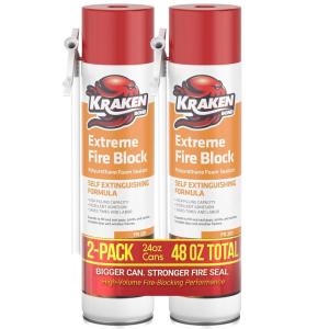 image:imageKraken Bond Gaps amp Cracks Expanding Foam Sealant  12x24oz High Expansion Polyurethane Spray Foam for Window amp Door Straw Use Waterproof High Yield Gap Filler  12 Pack2