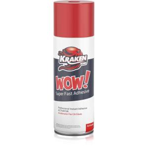 image:imageKRAKEN BOND Wow Spray Adhesive Activator3X135 Oz  Cyanoacrylate Super Glue Accelerator Spray for Plastic Metal Wood amp PVC CA Glue Activator  3 Pack1 Pack
