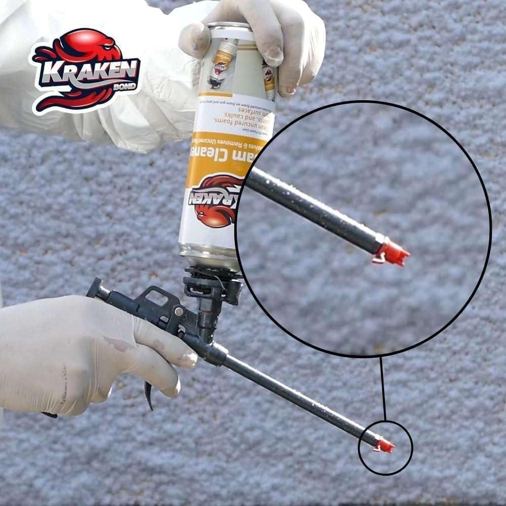 image:imageKraken Bond Spray Polyurethane Foam Gun Nozzles Precision for Vertical and Ceiling Foam Applications 6 Pack Black