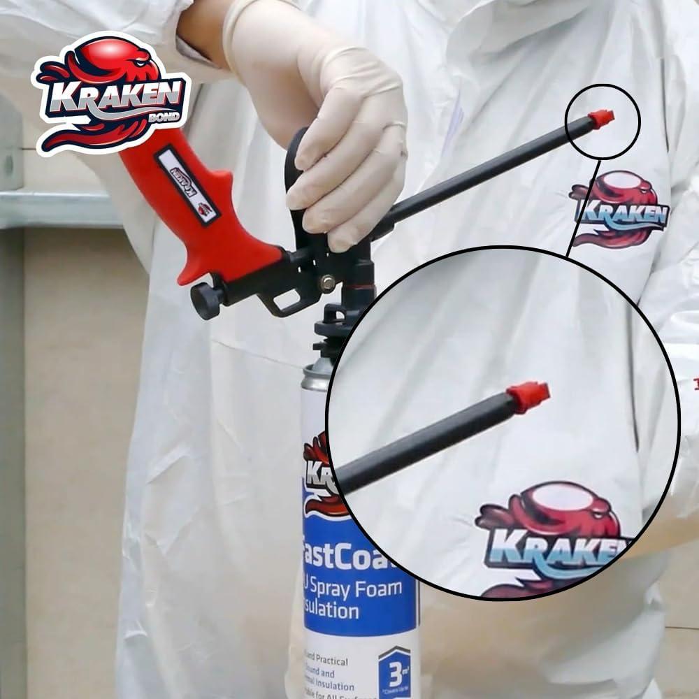 image:imageKraken Bond Spray Polyurethane Foam Gun Nozzles Precision for Vertical and Ceiling Foam Applications 6 Pack Red