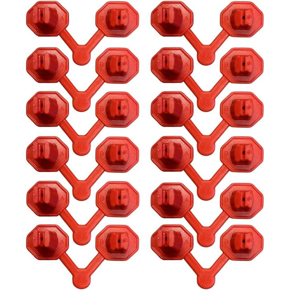 image:imageKraken Bond Spray Polyurethane Foam Gun Nozzles Precision for Vertical and Ceiling Foam Applications 12 Pack Red