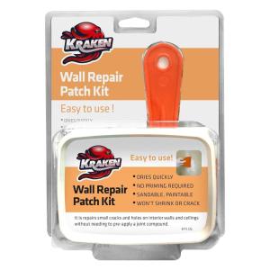 image:imageKraken Bond Drywall Patch Repair Kit  1x8 floz Easy to Use Wall Patch Repair Kit for Drywall Hole amp Cracks Includes Aluminum SelfAdhesive Patch Grit Sandpaper Plastic Putty Knife 1 Pack1 Pack