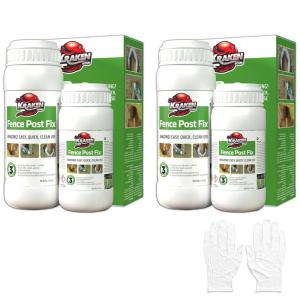 image:imageKraken Bond Expanding Foam Post Hole Filler  12x105  12x132 oz 2 Part Expanding Polyurethane Concrete Alternative for Fence Deck Mailbox Anchor Waterproof Fence Post Repair Kit 12 Pack2 Pack