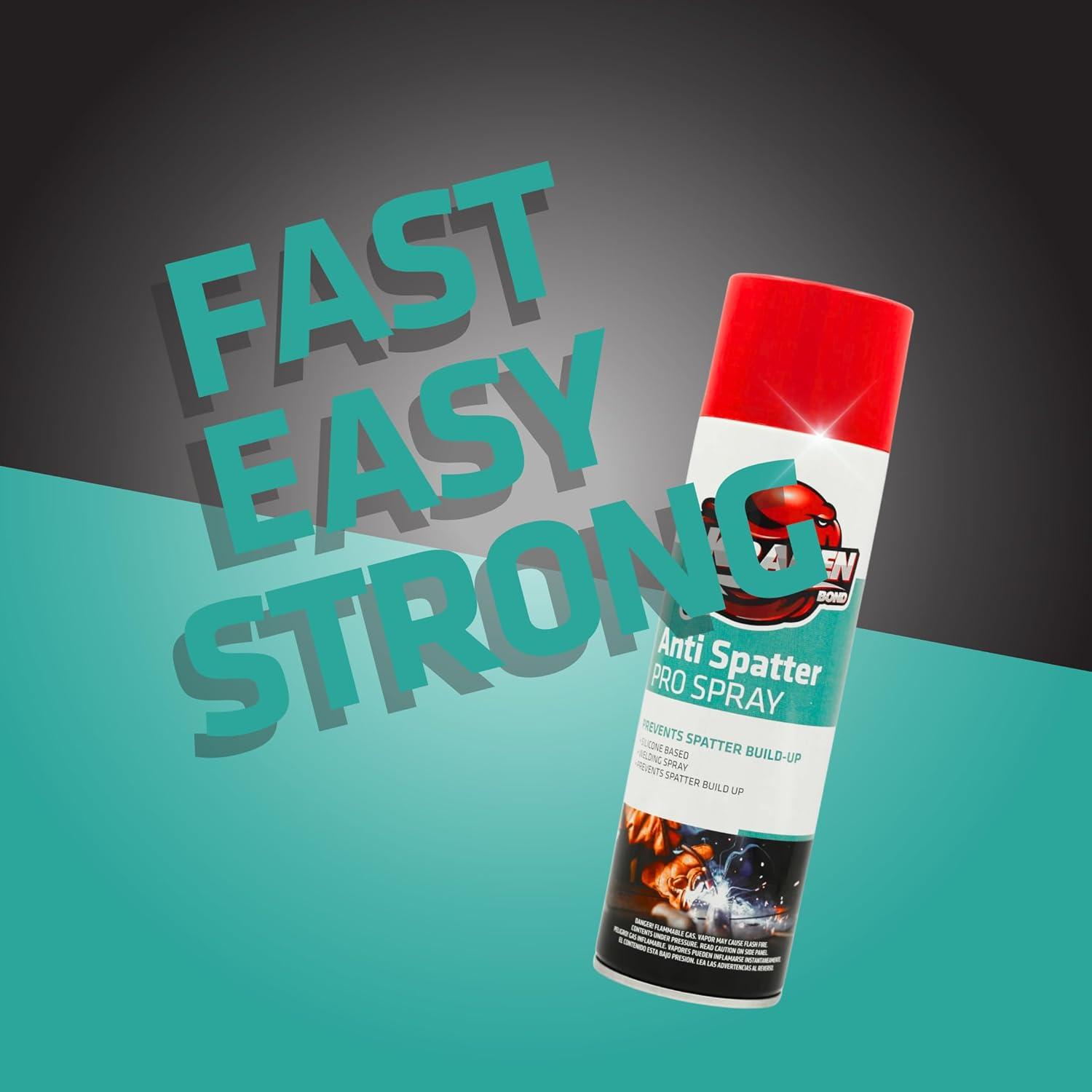 image:imageKraken Bond Anti Spatter Welding Spray 12x12oz AntiSplatter Aerosol Spray for MIG TIG Tips Protects Surfaces amp Materials NonFlammable Safe for Workpieces and Jigs 12 Pack2 Pack