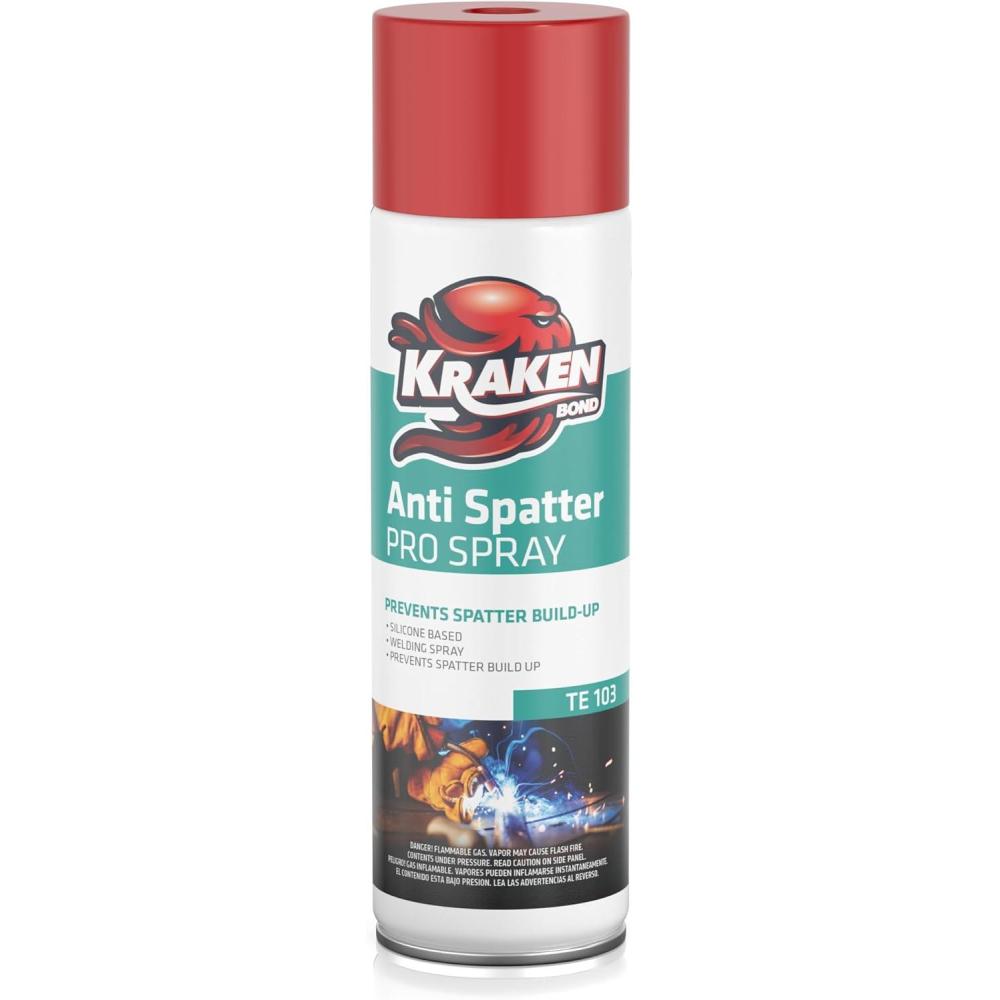 image:imageKraken Bond Anti Spatter Welding Spray 12x12oz AntiSplatter Aerosol Spray for MIG TIG Tips Protects Surfaces amp Materials NonFlammable Safe for Workpieces and Jigs 12 Pack1 Pack