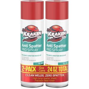 image:imageKraken Bond Anti Spatter Welding Spray  12x12oz AntiSplatter Aerosol Spray for MIG TIG Tips Protects Surfaces amp Materials NonFlammable Safe for Workpieces and Jigs 12 Pack2 Pack