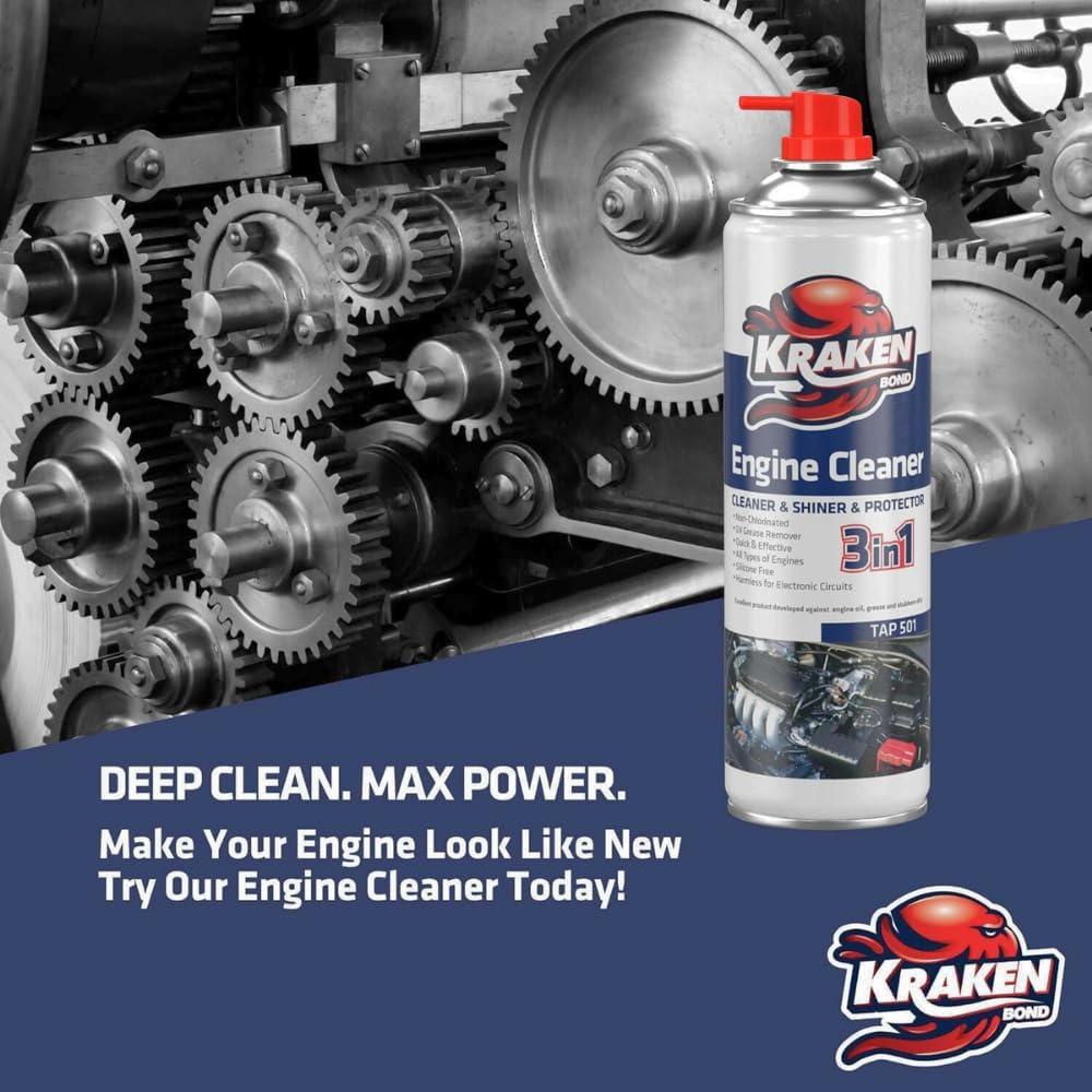 image:imageKRAKEN BOND Engine Cleaner Spray 1x123 fl Oz Degreaser for Engine Bay Gunk and Motor 1 Pack12