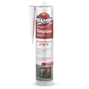 image:imageKraken Bond High Temperature Black Fireplace Sealant 2732F  1x101oz Fire Resistance Up to 2732F High Temp Fire Caulk for Ovens Stoves Chimneys  Fast Dry Paintable NonFlammable 1 Pack1