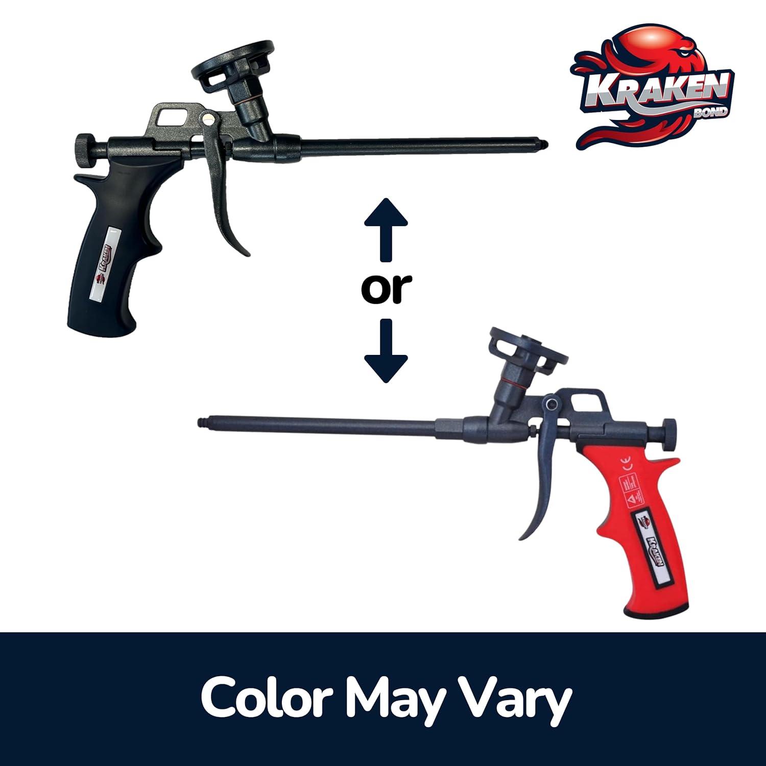 image:imageKraken Bond Pro Foam Gun 10 Pack Spray Foam Dispensing Gun for Contractors amp DIYers PTFE NonStick Coating Precision Nozzles Included Versatile Spray Application for Insulation amp Filling