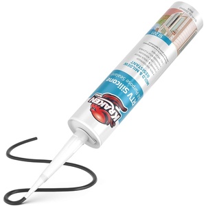 image:imageKraken Bond Transculent Silicone Sealant Waterproof10010 fl oz Cartridge RTV Silicone Caulk Kitchen and Bathroom All Purpose Window Caulking Sealant Outdoor RV Exterior Use Silicon  2 PackBlack
