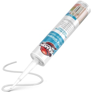 image:imageKraken Bond Transculent Silicone Sealant Waterproof10010 fl oz Cartridge RTV Silicone Caulk Kitchen and Bathroom All Purpose Window Caulking Sealant Outdoor RV Exterior Use Silicon  2 PackTransculent