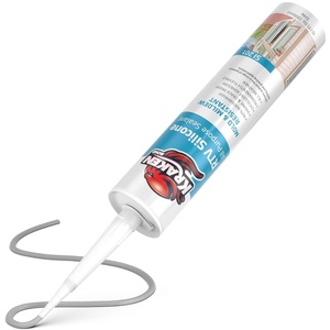 image:imageKraken Bond Transculent Silicone Sealant Waterproof10010 fl oz Cartridge RTV Silicone Caulk Kitchen and Bathroom All Purpose Window Caulking Sealant Outdoor RV Exterior Use Silicon  2 PackGray